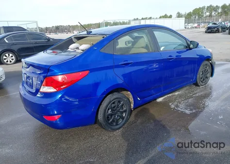 2013 Hyundai Accent Gls z USA, uszkodzony, nr VIN KMHCT4AE7DU445643